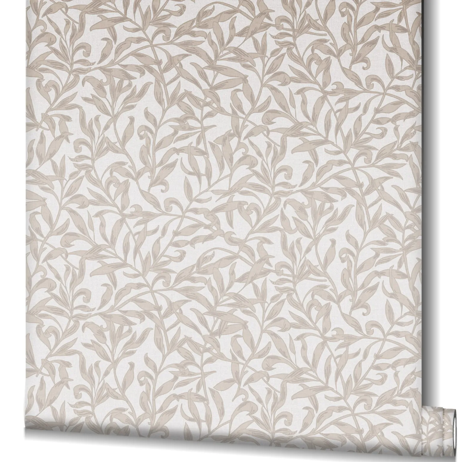 Vliestapete Floral Blätter Motiv Grau Beige 47641