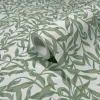 Vliestapete Floral Blätter Motiv Grau Grün 47640