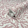Vliestapete Floral Blätter Motiv Grau Rosa 47638