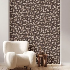 Vliestapete Floral Blätter Ranken Braun Beige 81639