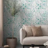Vliestapete Floral Blätter Ranken Grau Blau 78223-4