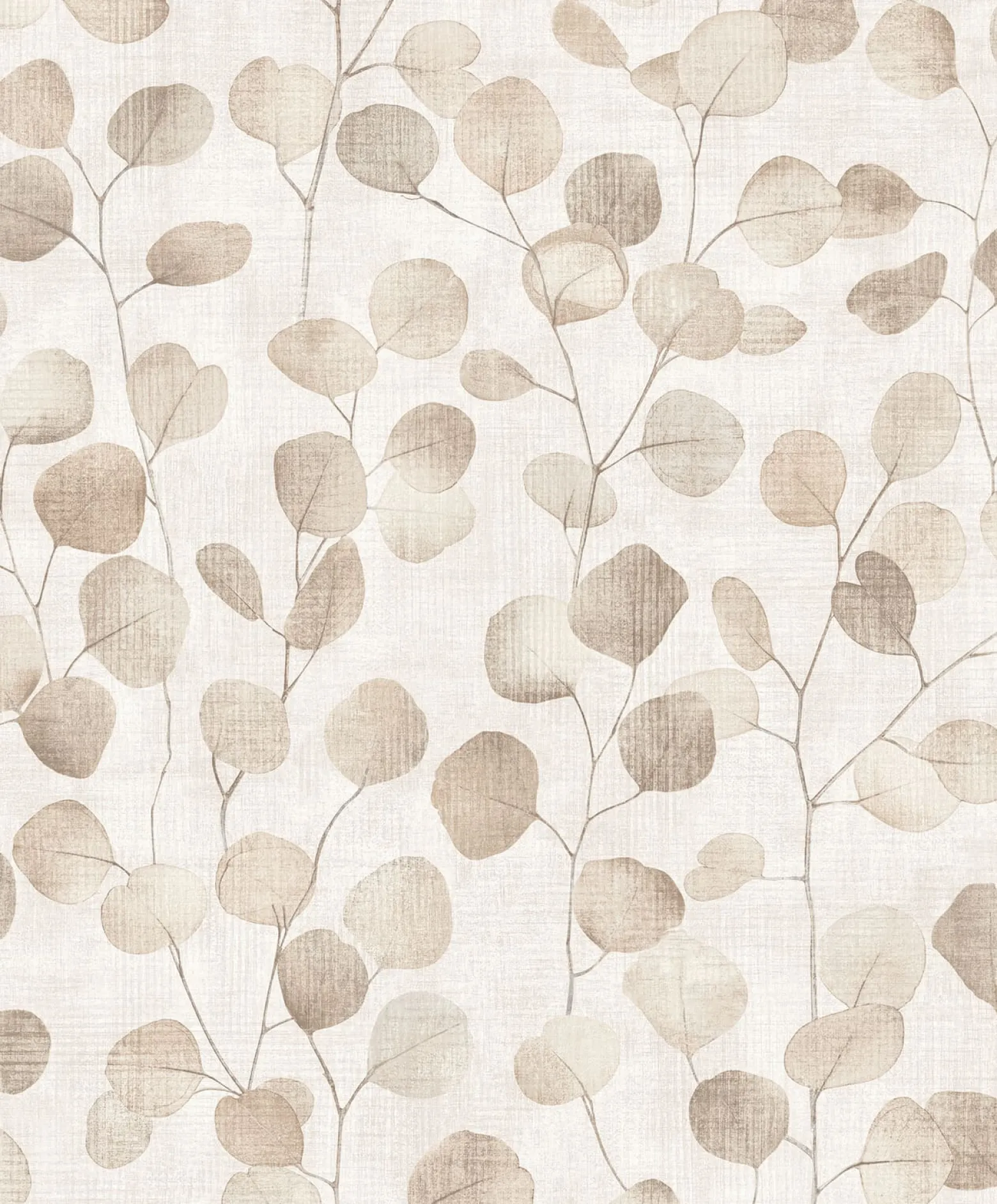 Vliestapete Floral Blätter Ranken Beige Grau 81641