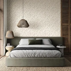 Vliestapete Floral Blätter Ranken Beige Grau 81641