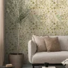 Vliestapete Floral Blätter Ranken Beige Grün 78223-3