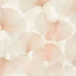 Vliestapete Floral Blätter Rosa Creme Glitzer 10470-05