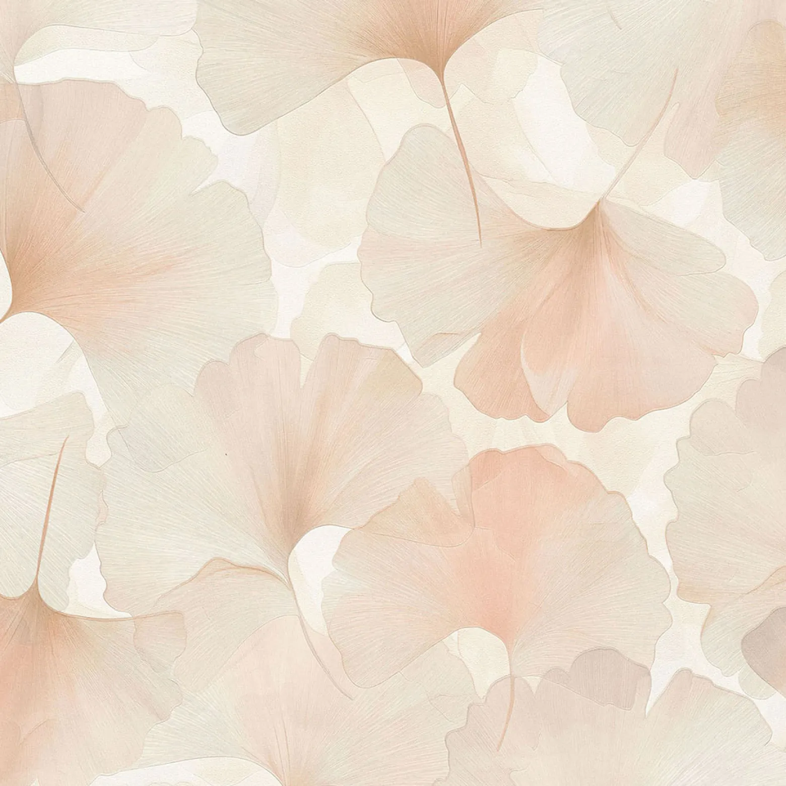 Vliestapete Floral Blätter Rosa Creme Glitzer 10470-05