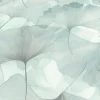 Vliestapete Floral Blätter Türkis Creme Glitzer 10470-18