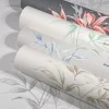Vliestapete Floral Blätter weiß braun grau Hailey 82223
