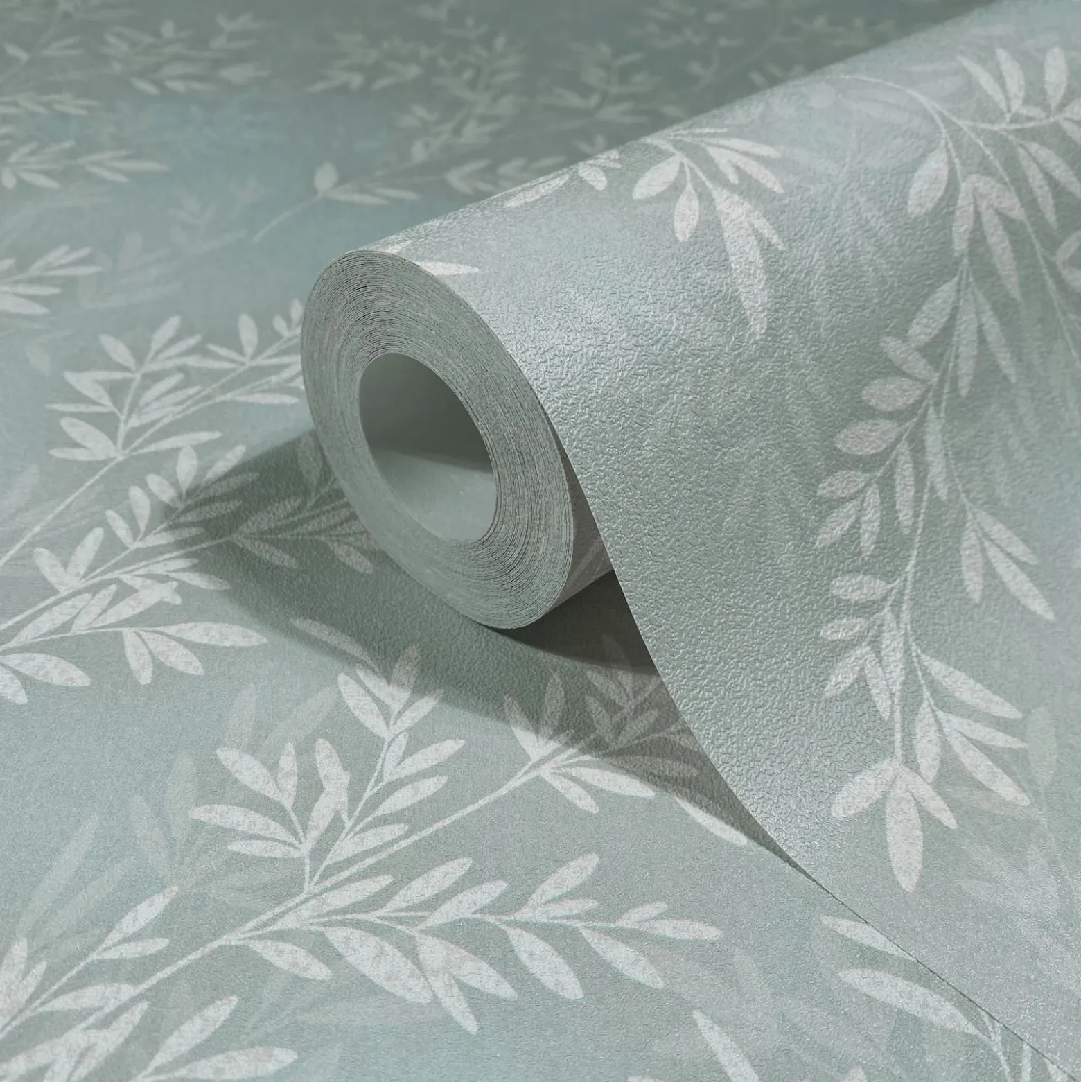 Vliestapete Floral Blätter Zweige Grün Creme 89027