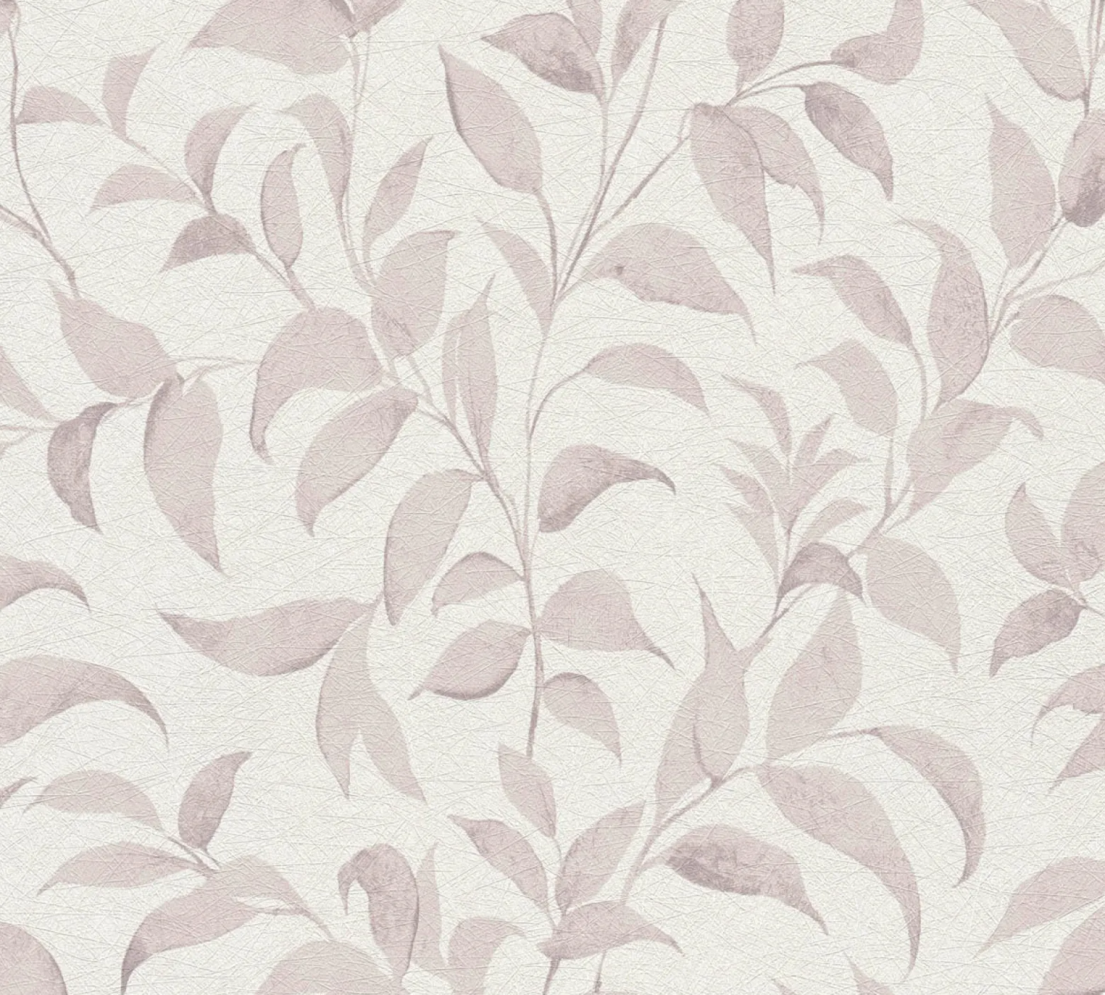 Vliestapete Floral Blätter Zweige Weiß Rosa 38962-1
