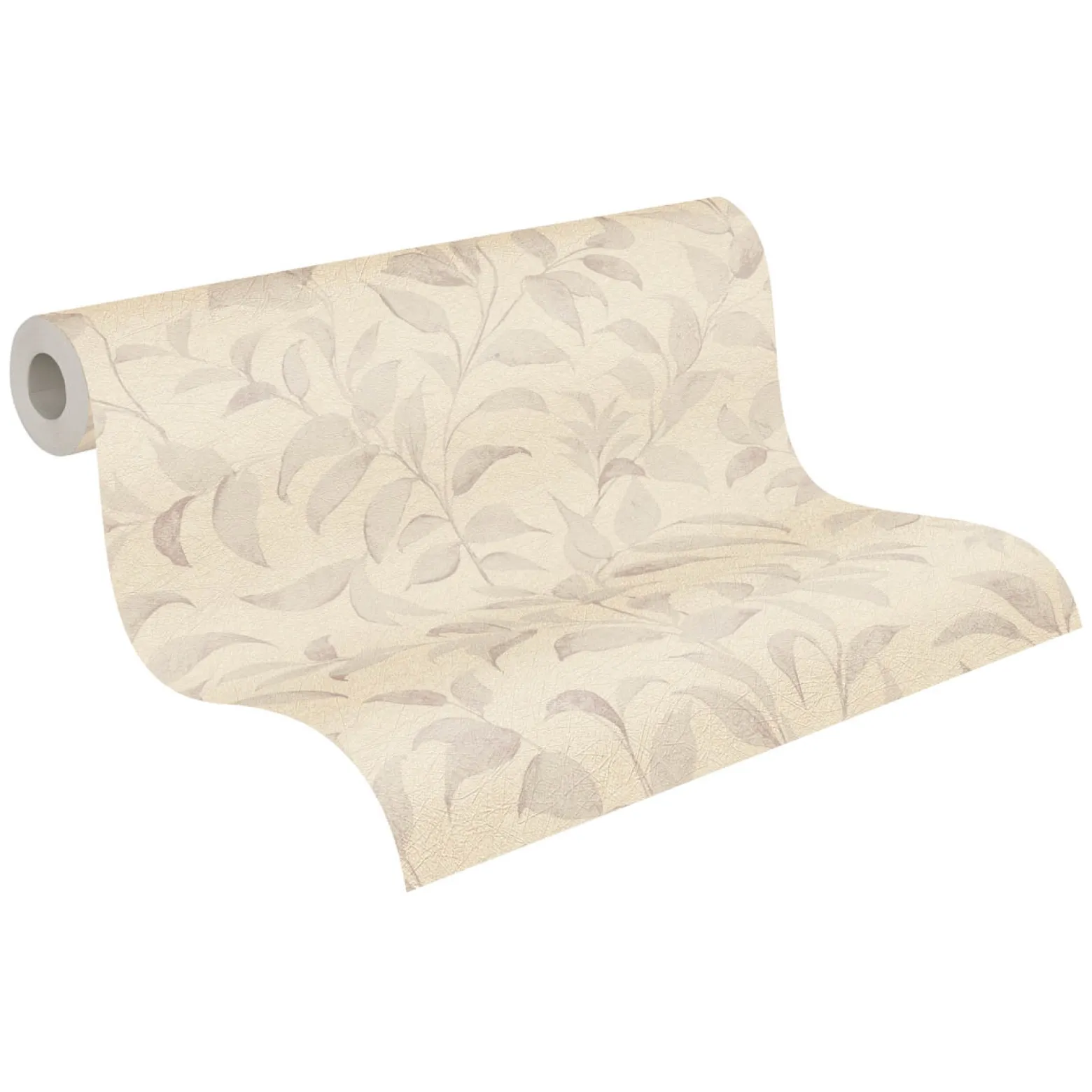 Vliestapete Floral Blätter Zweige Beige Grau 38962-5