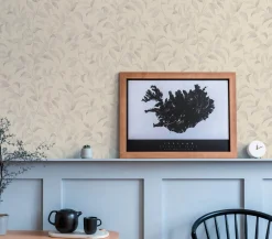 Vliestapete Floral Blätter Zweige Beige Grau 38962-5