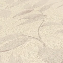 Vliestapete Floral Blätter Zweige Beige Grau 38962-5