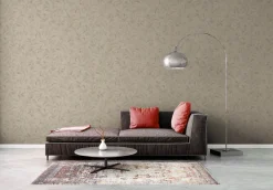 Vliestapete Floral Blätter Zweige Beige Grau 38962-5