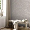 Vliestapete Floral Blätter Zweige Braun Grau 38962-6