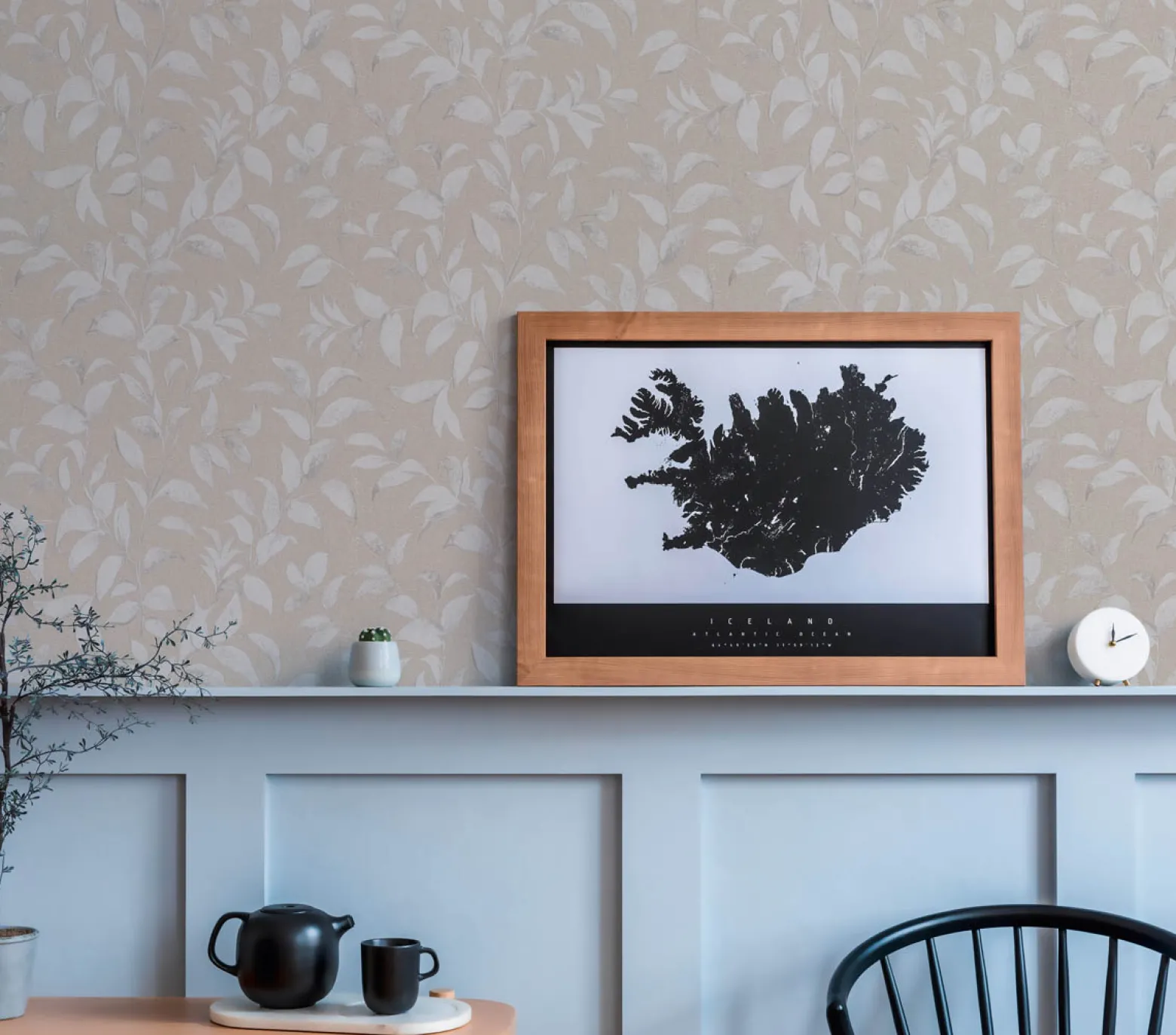 Vliestapete Floral Blätter Zweige Braun Grau 38962-6