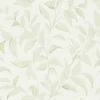 Vliestapete Floral Blätter Zweige Weiß Grün 38962-4