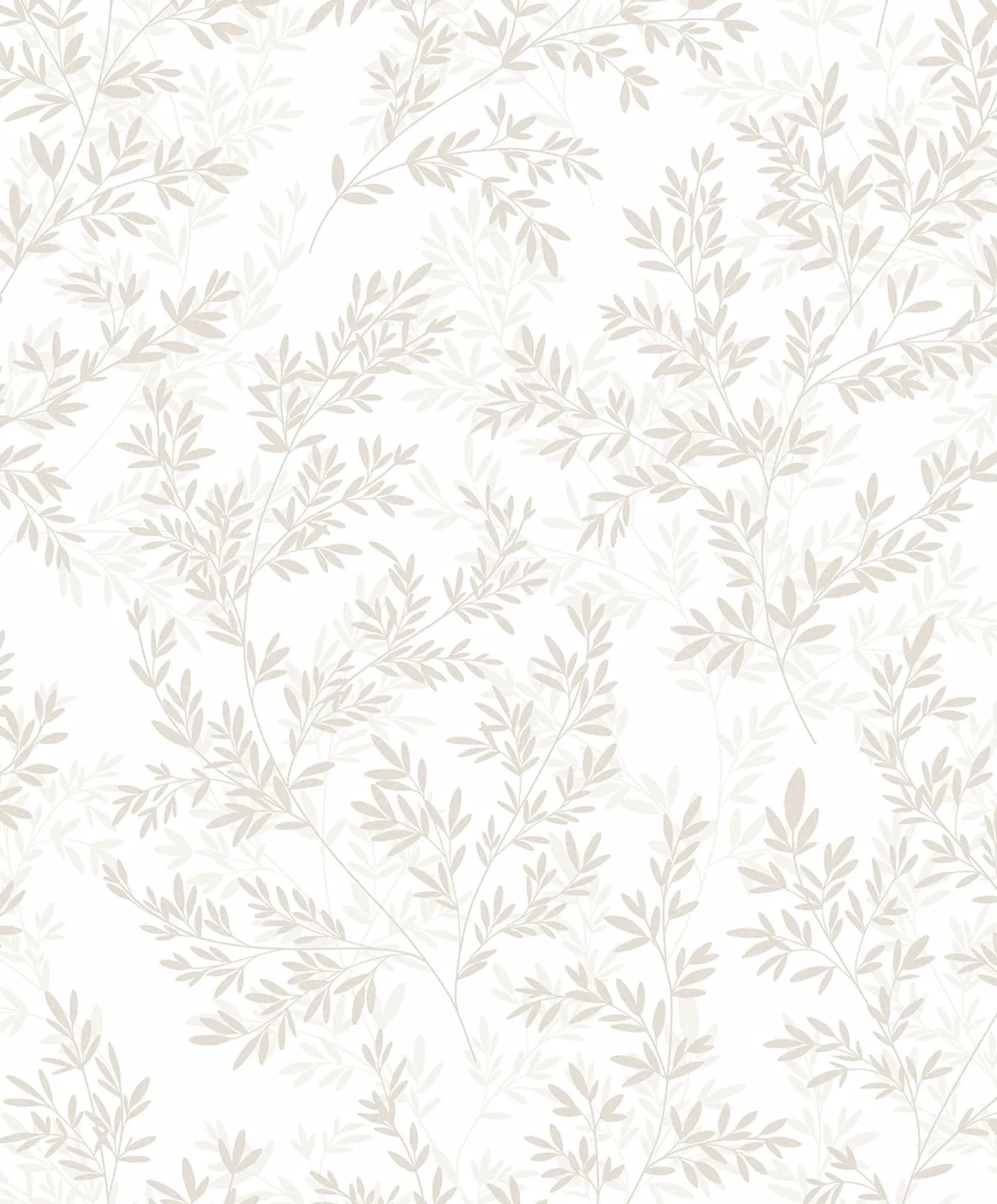 Vliestapete Floral Blätter Zweige Creme Beige 89028