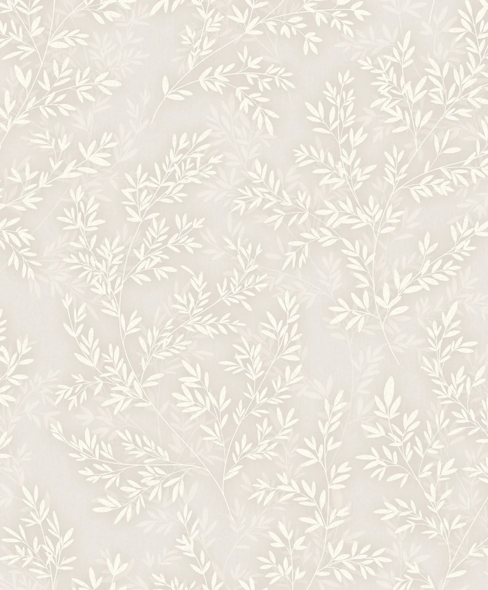 Vliestapete Floral Blätter Zweige Beige Creme 89026