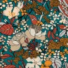 Vliestapete Floral Blumen blau bunt 37756-2