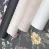 Vliestapete Floral Blumen Blätter Schwarz Rosa Grün 47460
