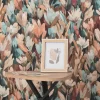 Vliestapete Floral Blumen Braun Blau Orange 10586-11