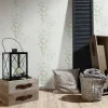 Vliestapete Floral Blumen Ranken weiß grün 37266-1