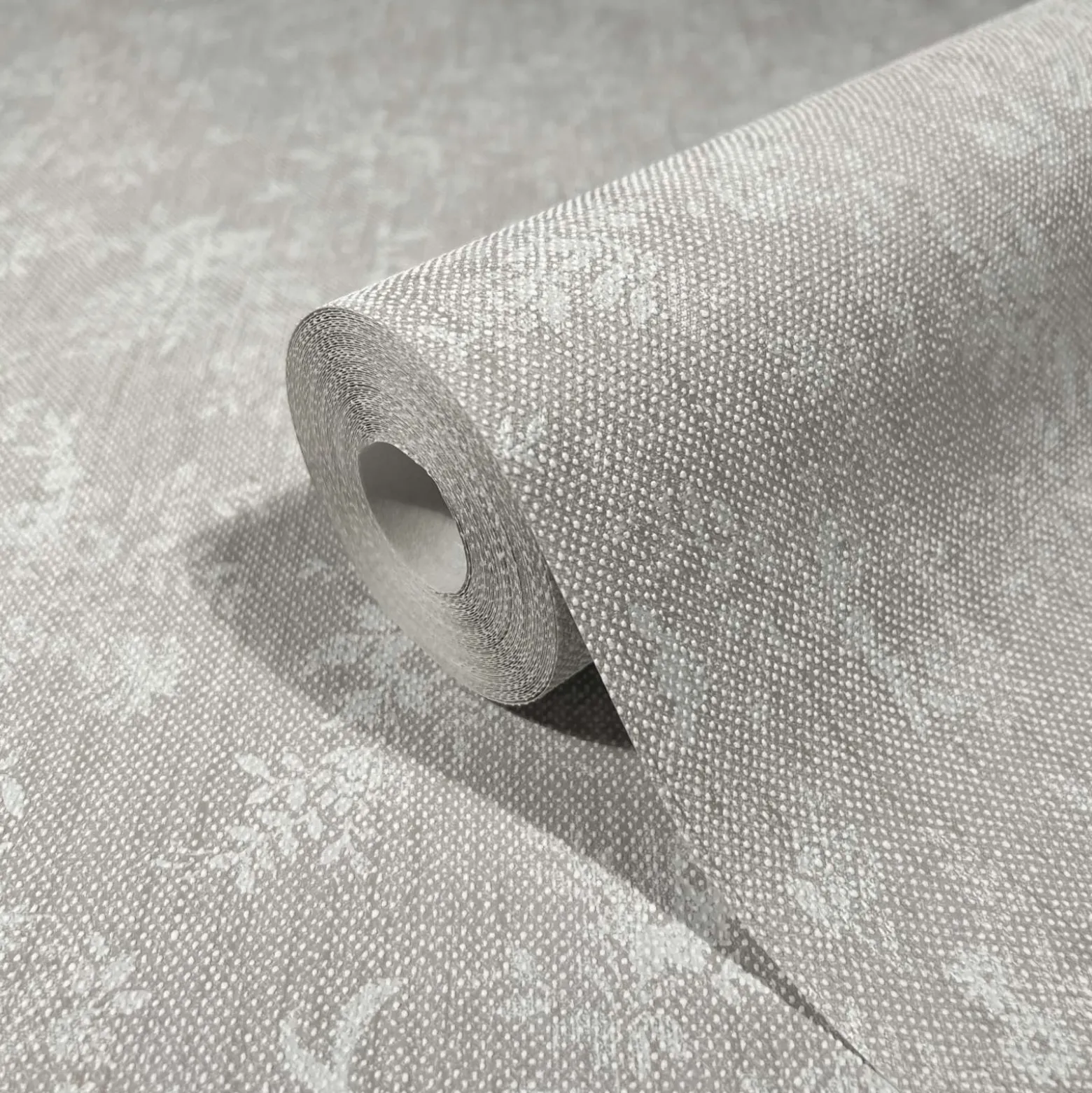 Vliestapete Floral Blumen Struktur Grau Beige 82359