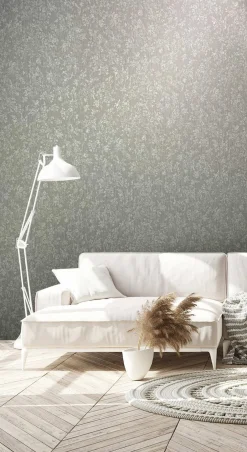 Vliestapete Floral Blumen Struktur Grau Beige 82359