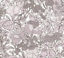 Vliestapete Floral Blumen weiß braun creme 37756-5