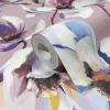 Vliestapete Floral Blumen Zweige Rosa Lila 47463