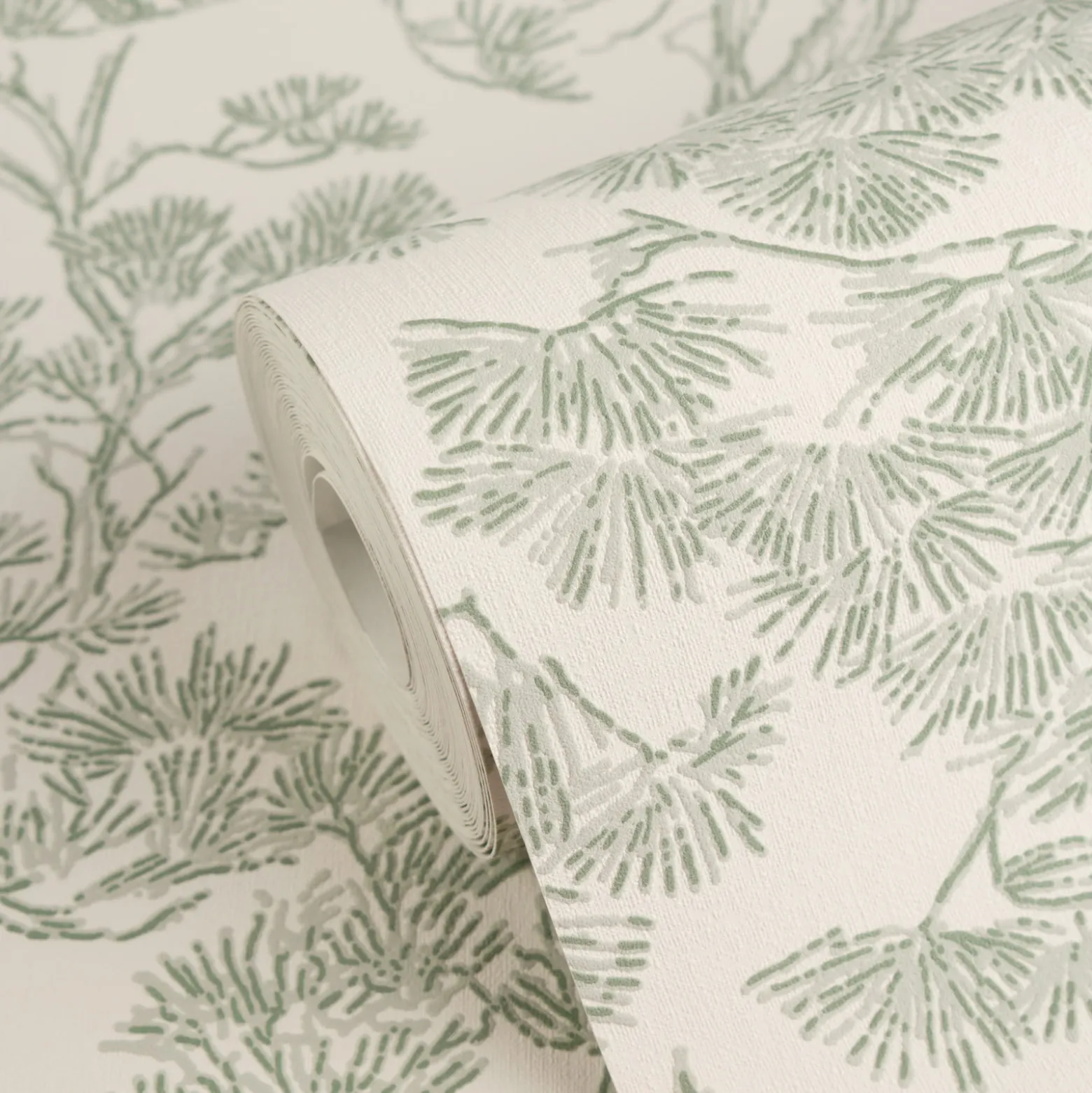 Vliestapete Floral Bäume Abstrakt Creme Grün 79001-3