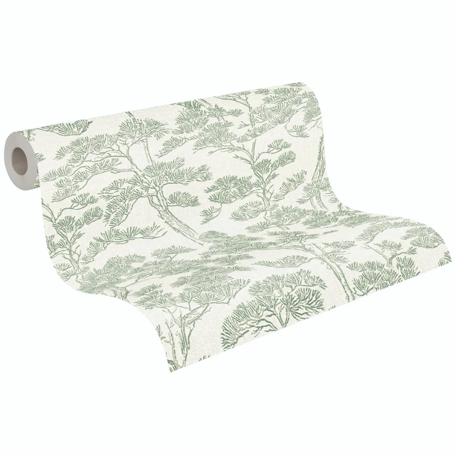 Vliestapete Floral Bäume Abstrakt Creme Grün 79001-3