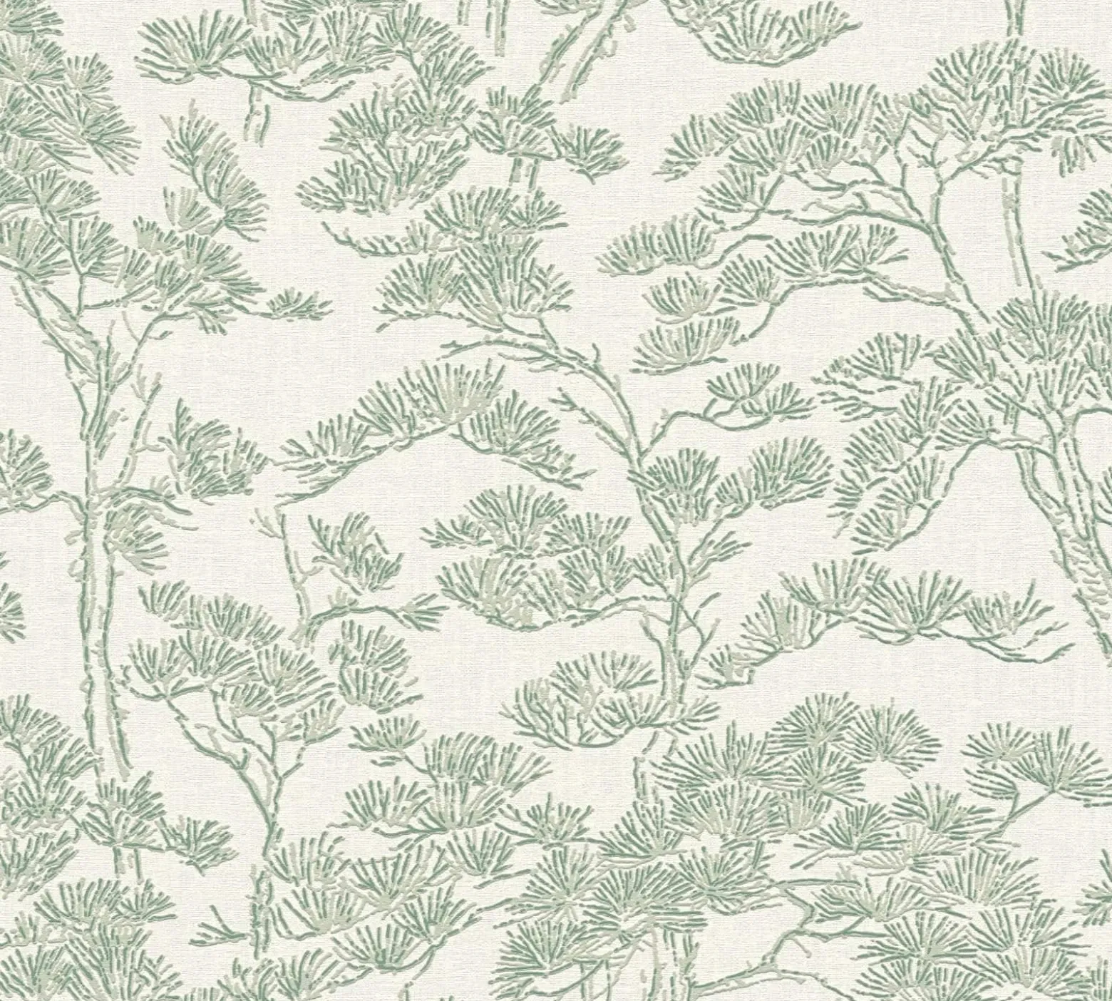 Vliestapete Floral Bäume Abstrakt Creme Grün 79001-3