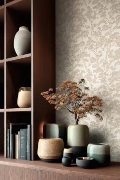 Vliestapete Floral Bäume Abstrakt Creme Beige 79001-2