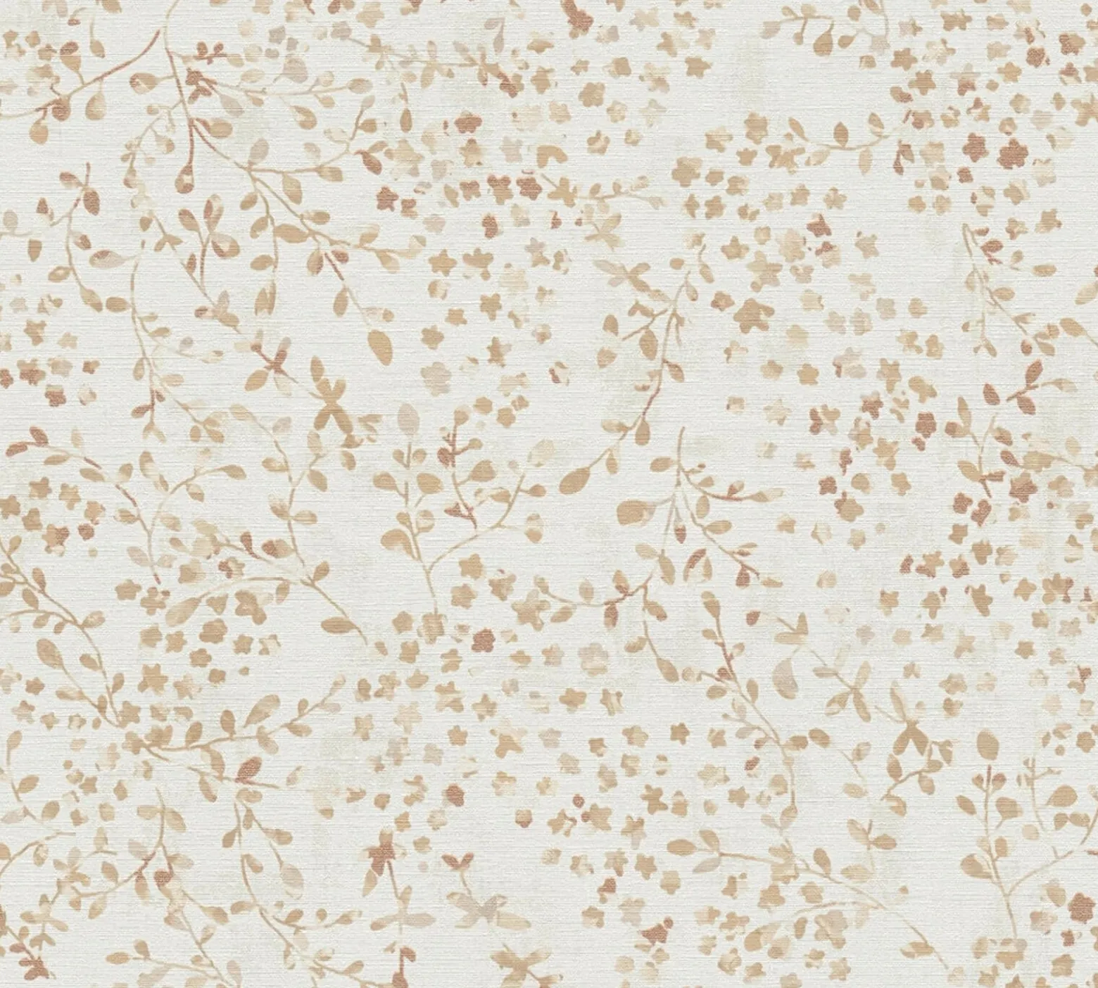 Vliestapete Floral Creme Beige Gold Metallic 39747-3