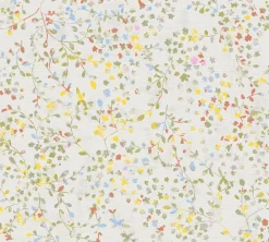 Vliestapete Floral Creme Bunt Kupfer Metallic 39747-1