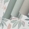 Vliestapete Floral Grafisch Weiß Beige Grün 47469
