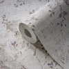 Vliestapete Floral Grau Beige Rose Metallic 39650-3