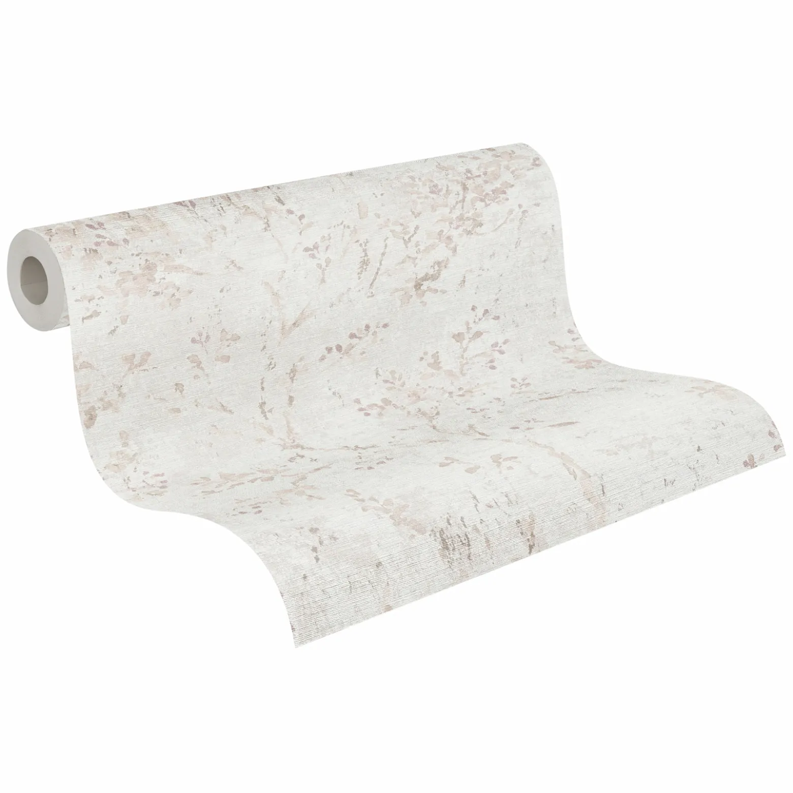 Vliestapete Floral Grau Beige Rose Metallic 39650-3