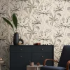 Vliestapete Floral Grau Schwarz Silber Metallic 39936-1
