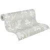 Vliestapete Floral greige weiß 37526-4