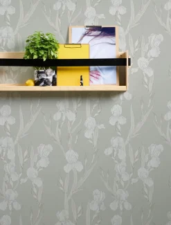 Vliestapete Floral greige weiß 37526-4
