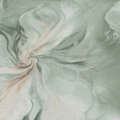 Vliestapete Floral Grün Beige Silber Glitzer 10514-18