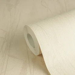 Vliestapete Floral Gräser Gelb Creme Beige Metallic 79094-4