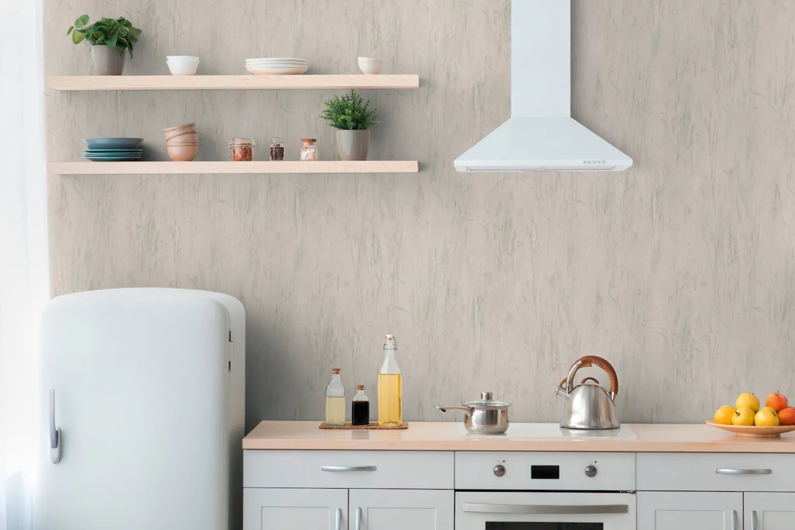 Vliestapete Floral Gräser Grau Beige Silber Metallic 79094-2