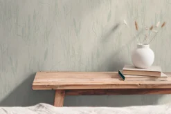 Vliestapete Floral Gräser Grau Beige Grün Metallic 79094-5