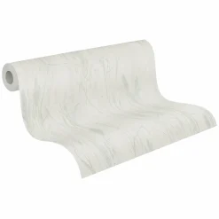 Vliestapete Floral Gräser Grau Beige Grün Metallic 79094-5