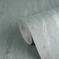 Vliestapete Floral Gräser Grün Blau Silber Metallic 79094-1