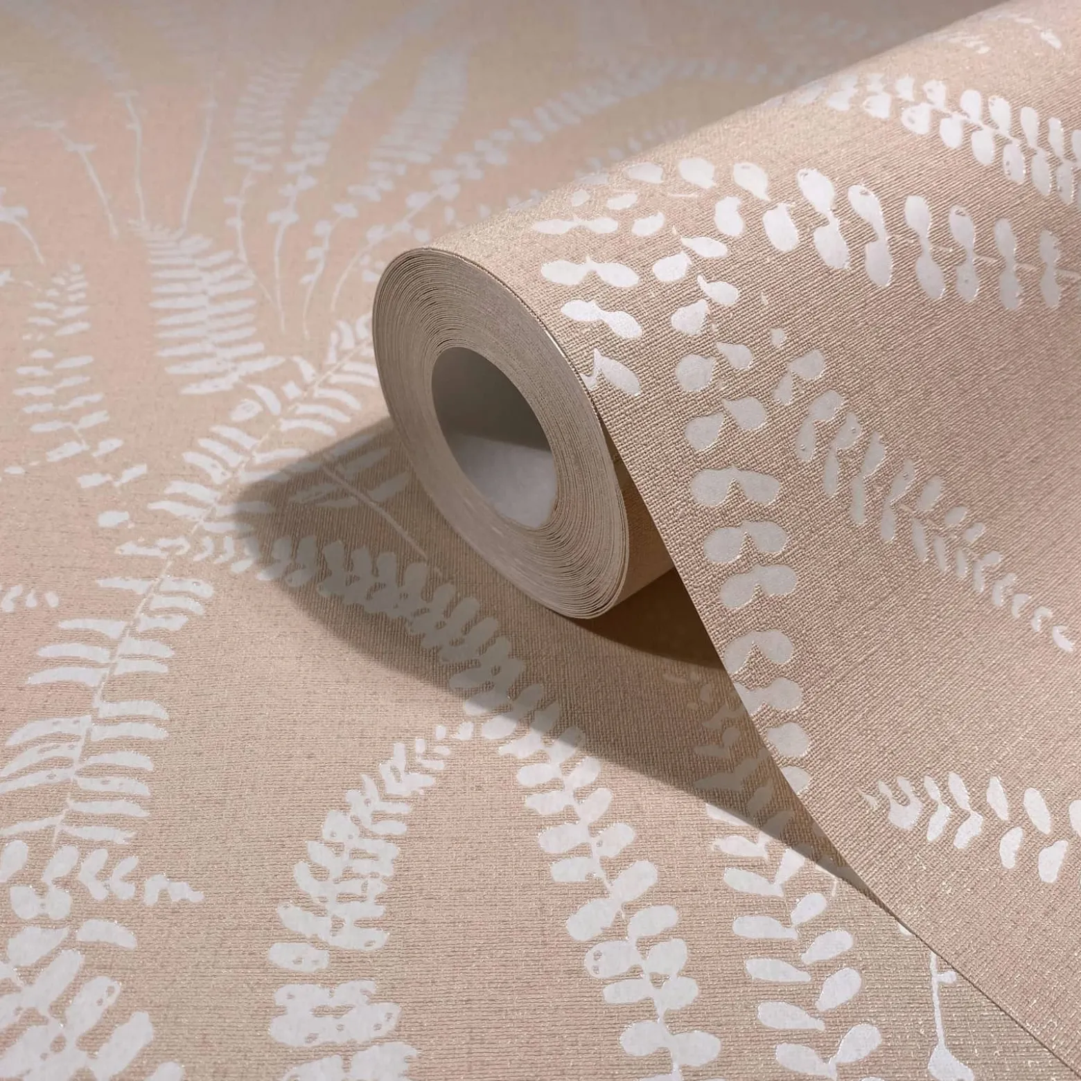 Vliestapete Floral Gräser Skandi Apricot Creme 82506
